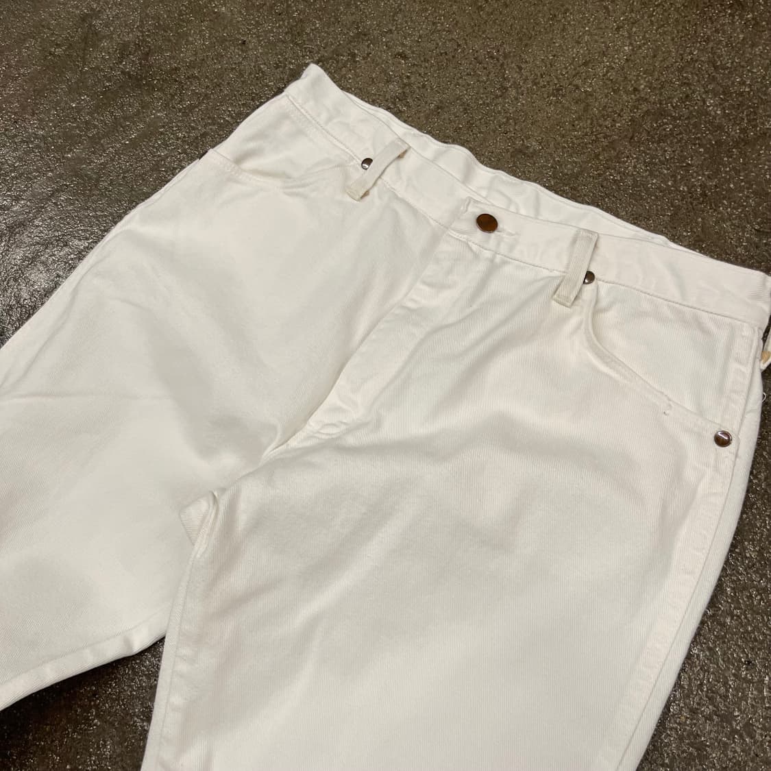90s Wrangler 카우보이 컷 크림진  (34“) 상품이미지5