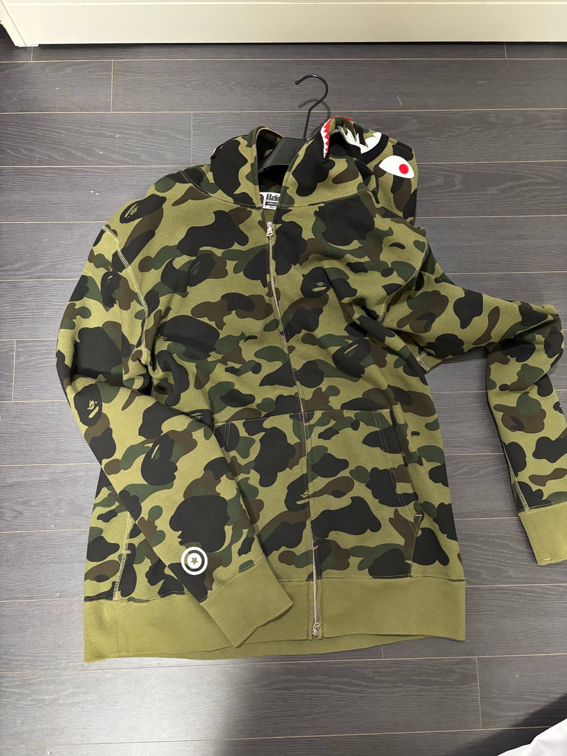 BAPE 카모 샤크 후드 XL 상품이미지5