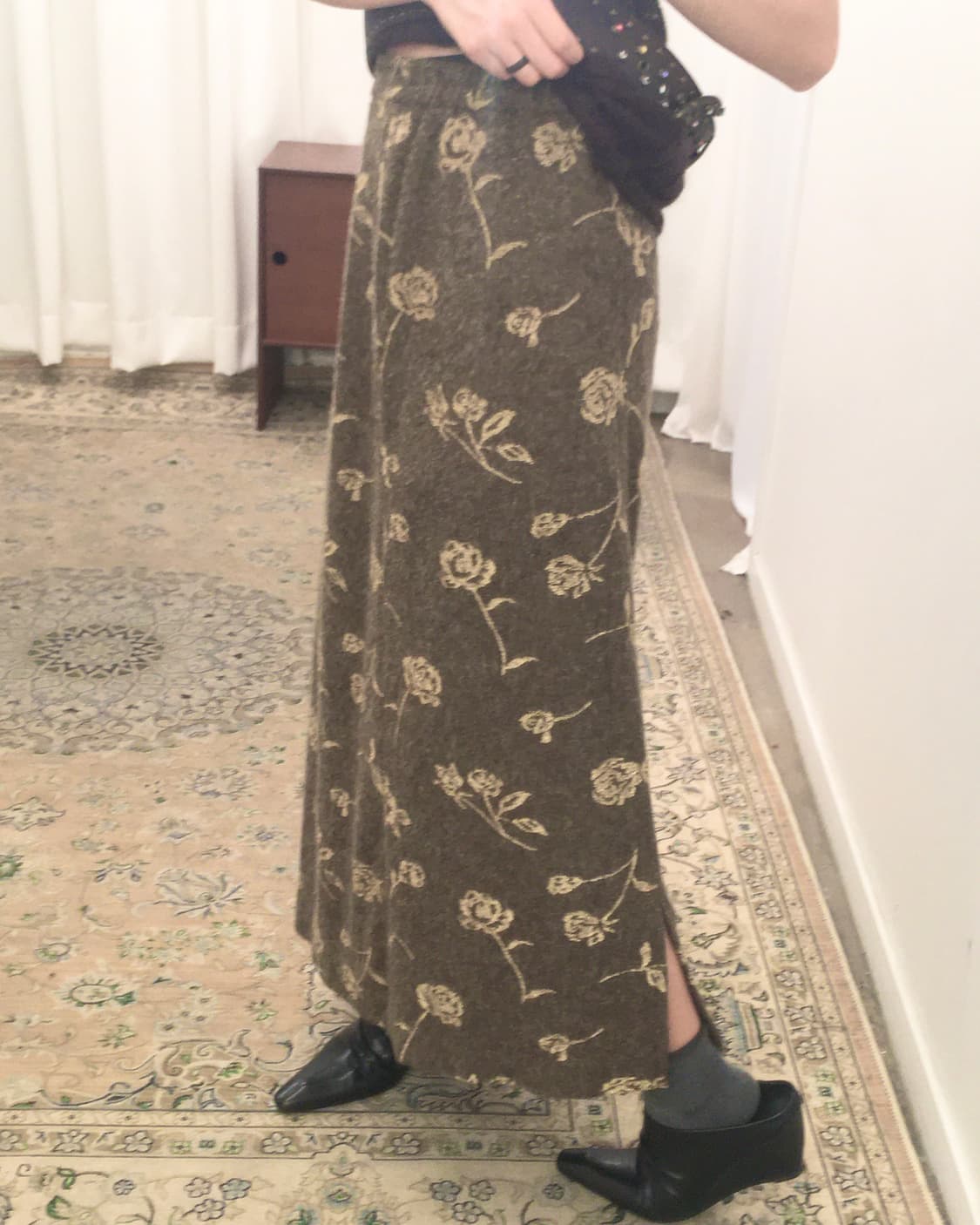 브라운 롱스커트 상품이미지2