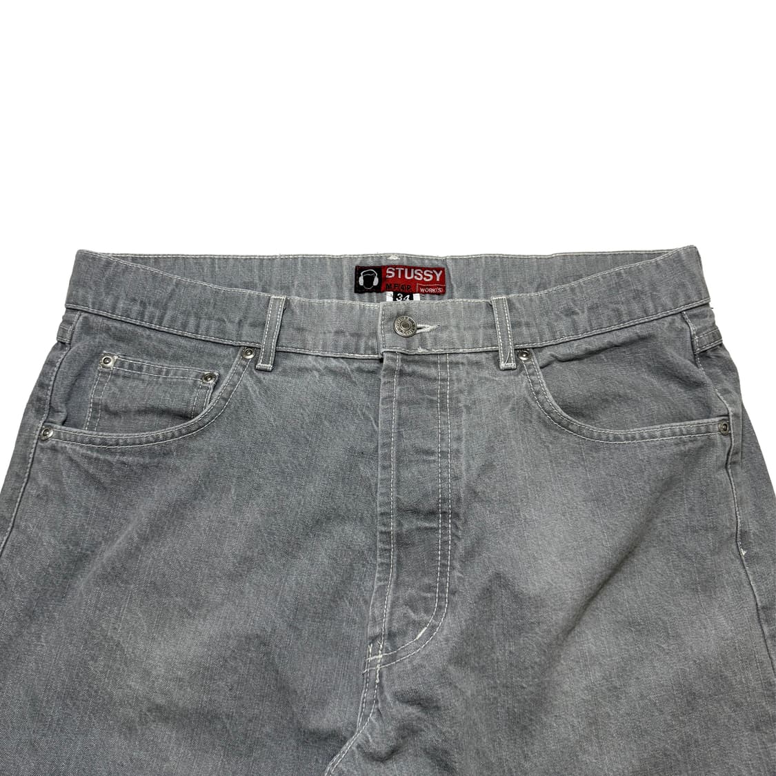 00‘s 스투시 M.F(4)P 데님 워크 팬츠 상품이미지5