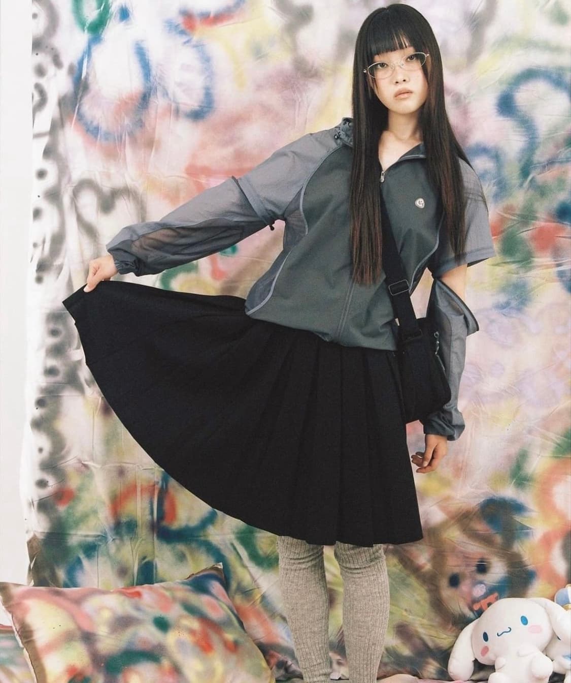 스마트어반유즈풀 시나모롤 윈드브레이커 상품이미지3