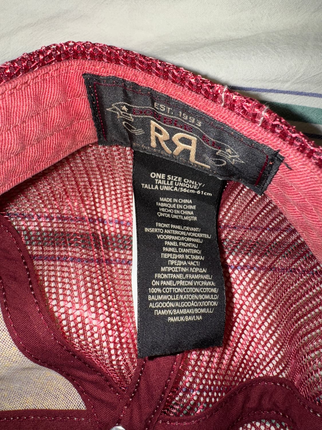 [OS] RRL 로고 패치 트러커 메쉬 볼캡 상품이미지3