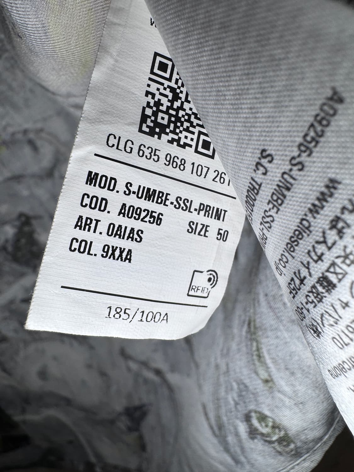 디젤 프린팅 셔츠 상품이미지3