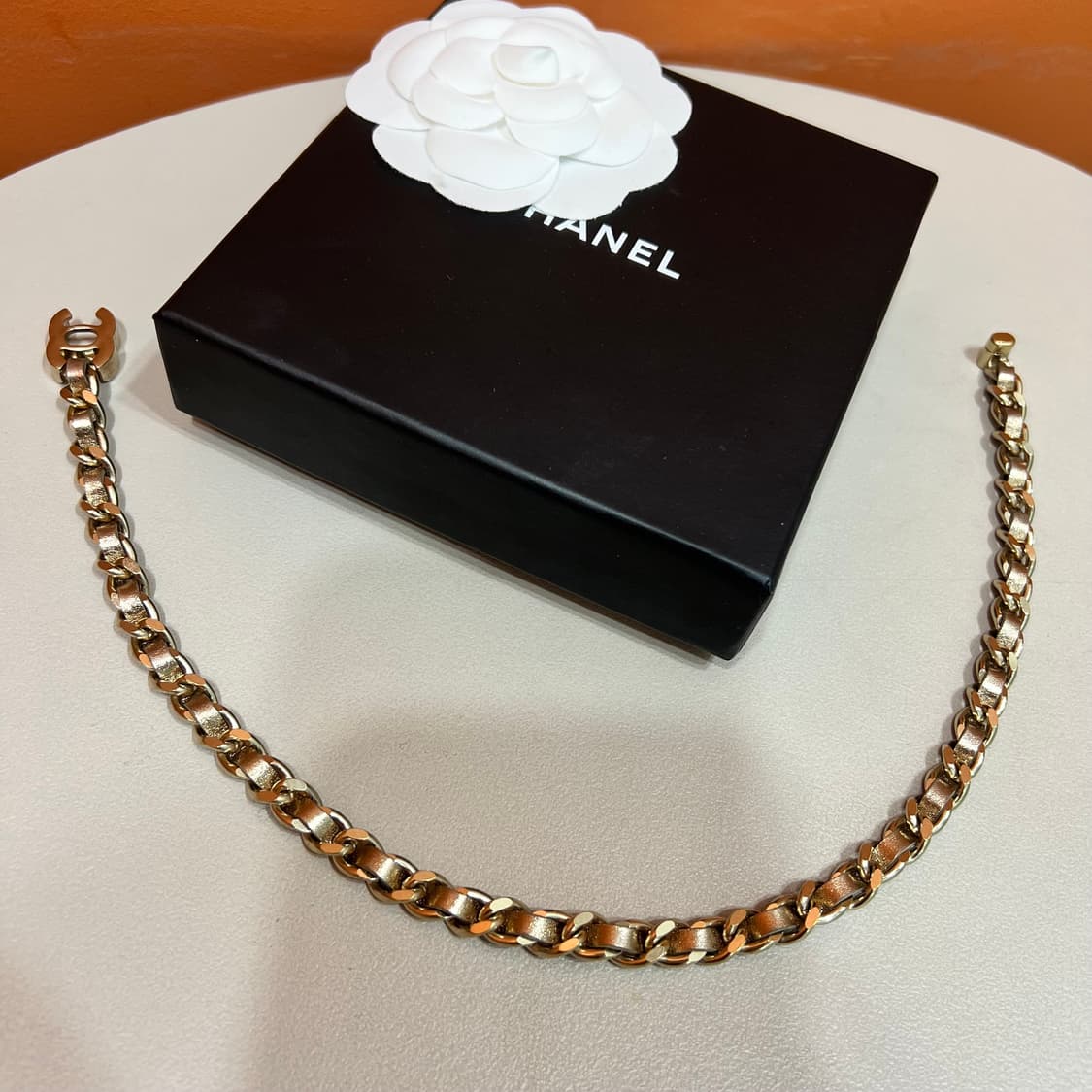 [정품] 샤넬 클래식 빈티지 턴락 초커 - 골드 상품이미지4