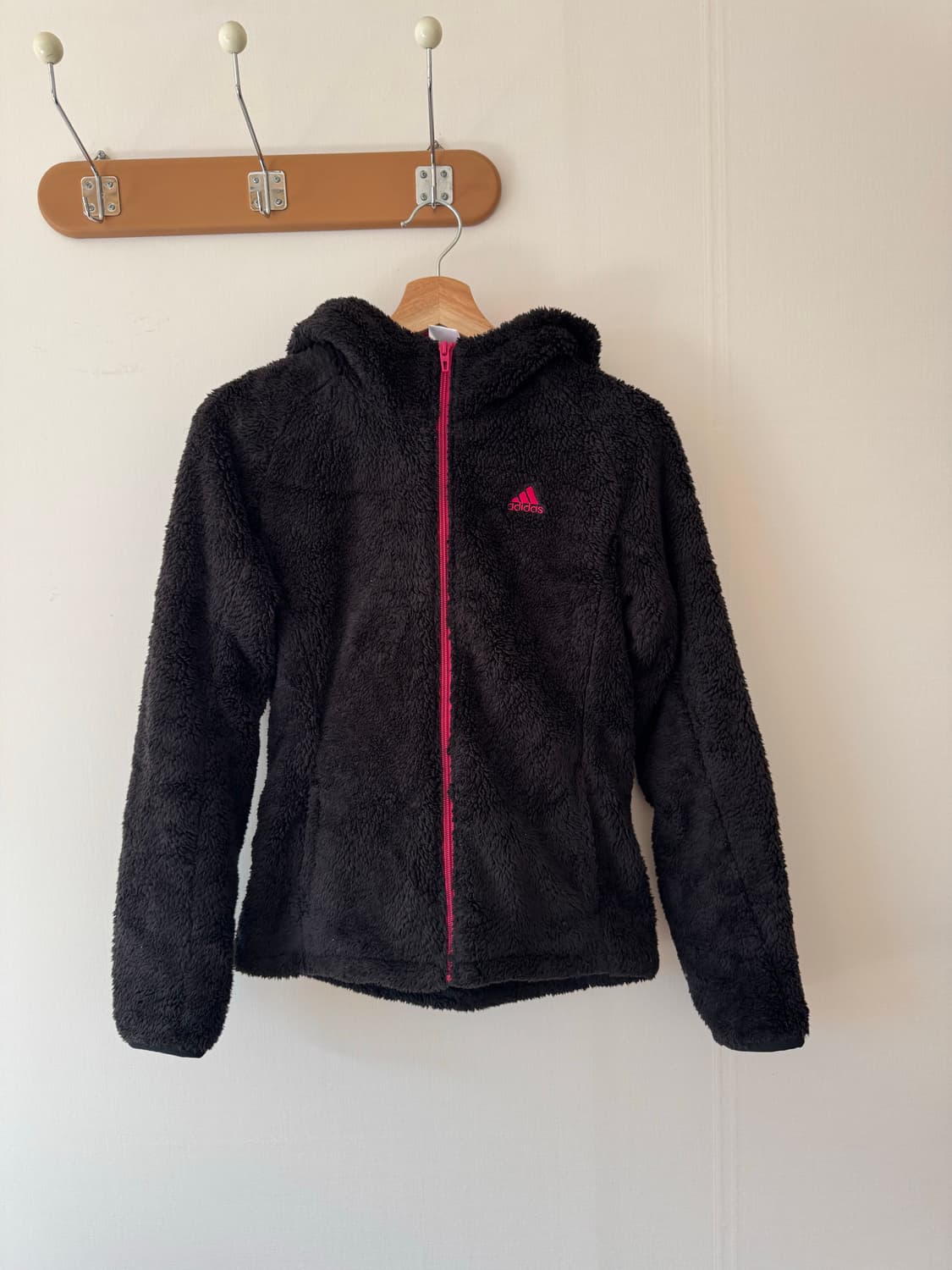 아디다스 핑크 호피 후리스 상품이미지5