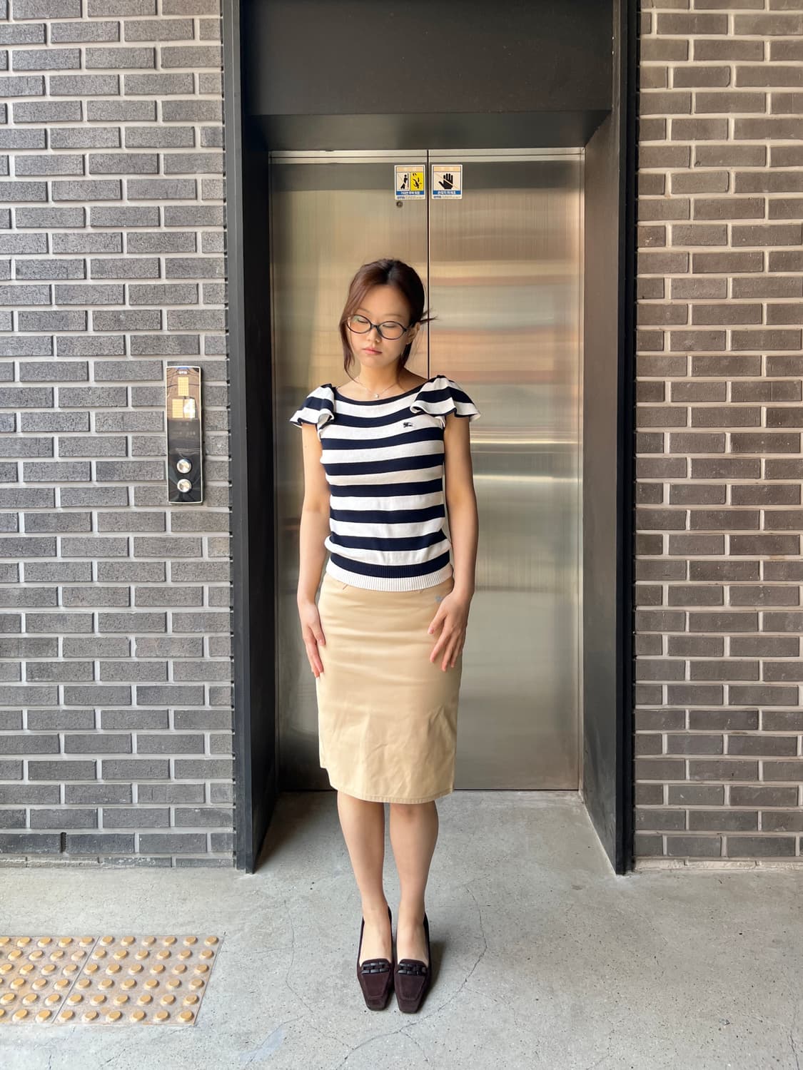 Burberry 버버리 블루 로고 스커트  상품이미지8