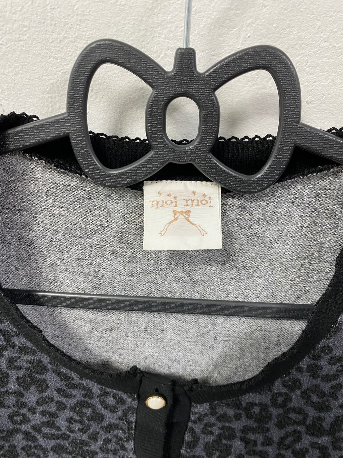 [MOI] 오네갸루 그레이 레오파드 호피 가디건 상품이미지8