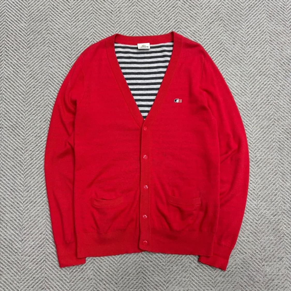 라코스테 울 블렌드 니트 가디건 v1733 상품이미지1