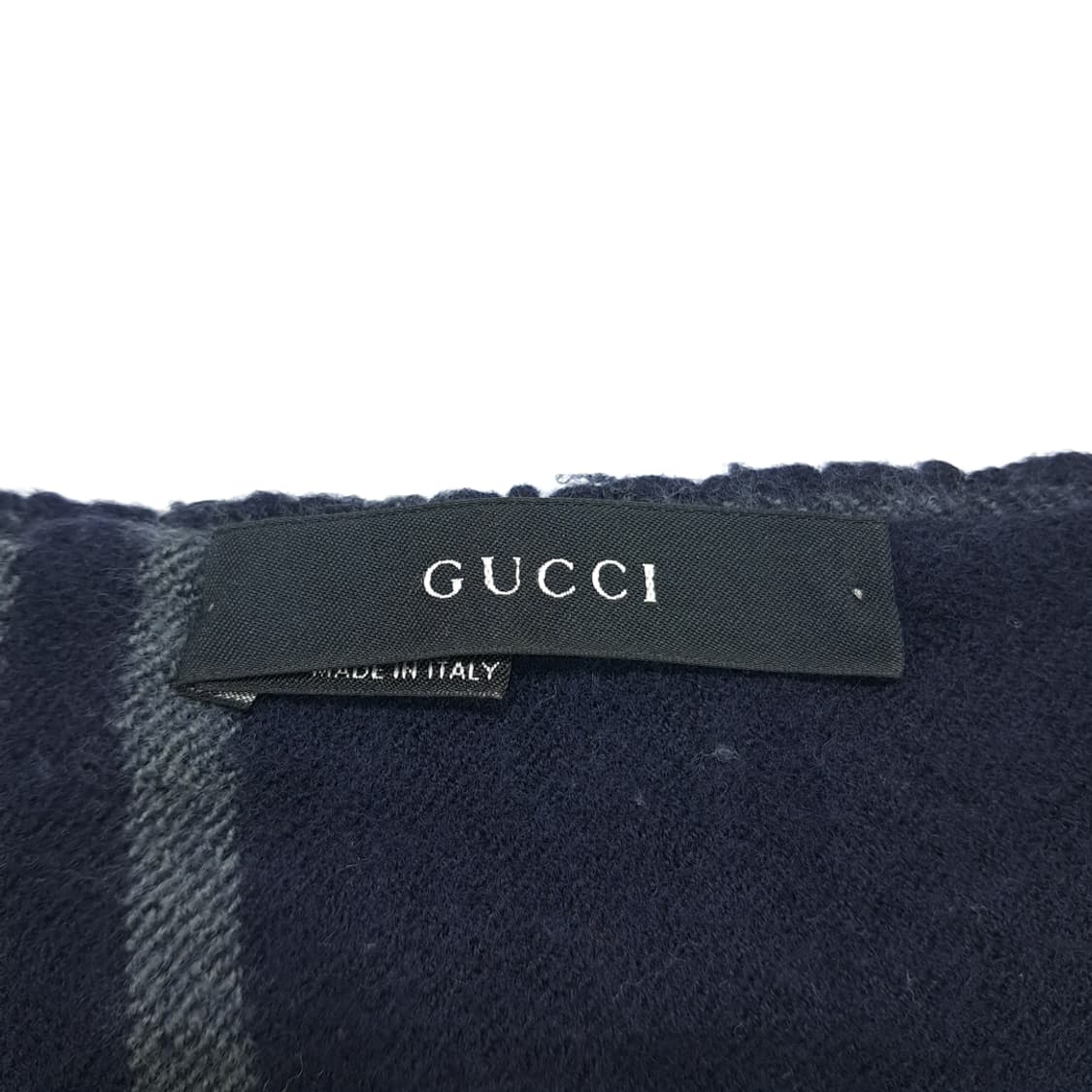 MX121 구찌 GG 자가드 프린지 울 목도리 머플러 상품이미지4