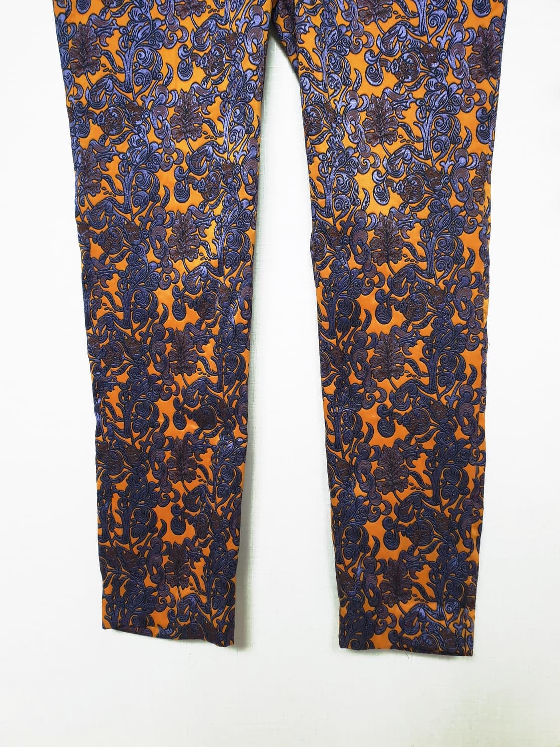 새상품 듀엘 실크자카드 팬츠 66 오렌지퍼플 상품이미지3