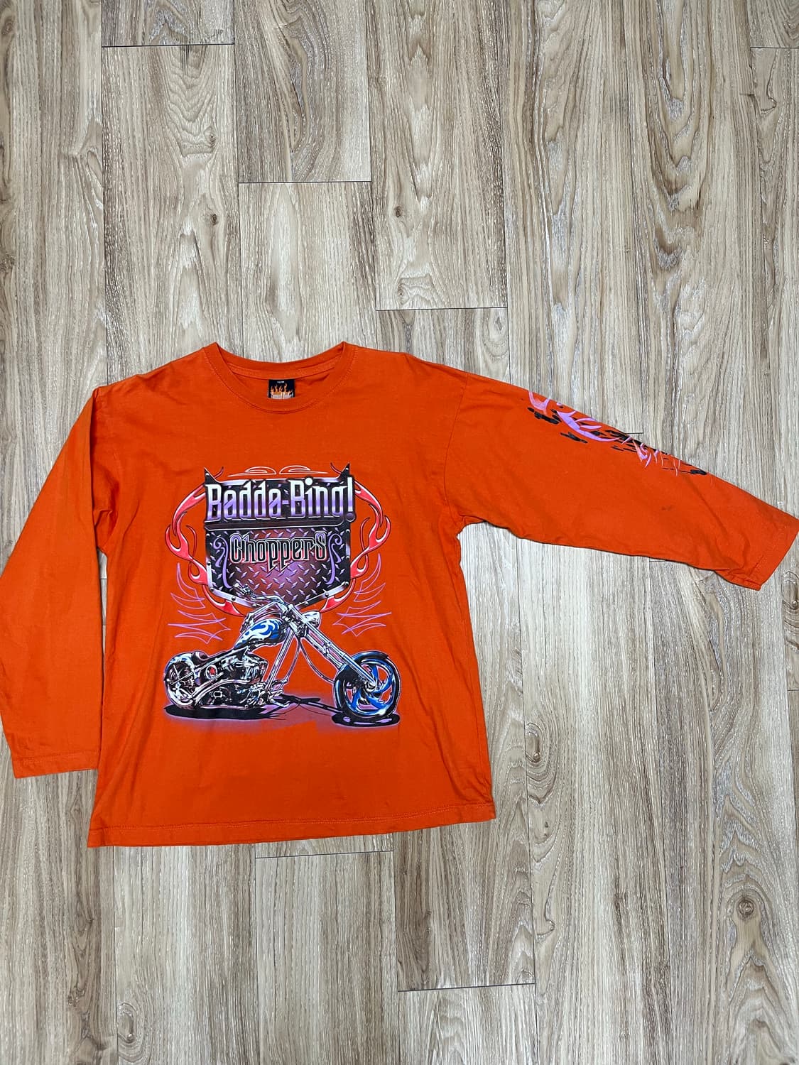 빈티지 바이크 롱슬리브 티셔츠 M 상품이미지1