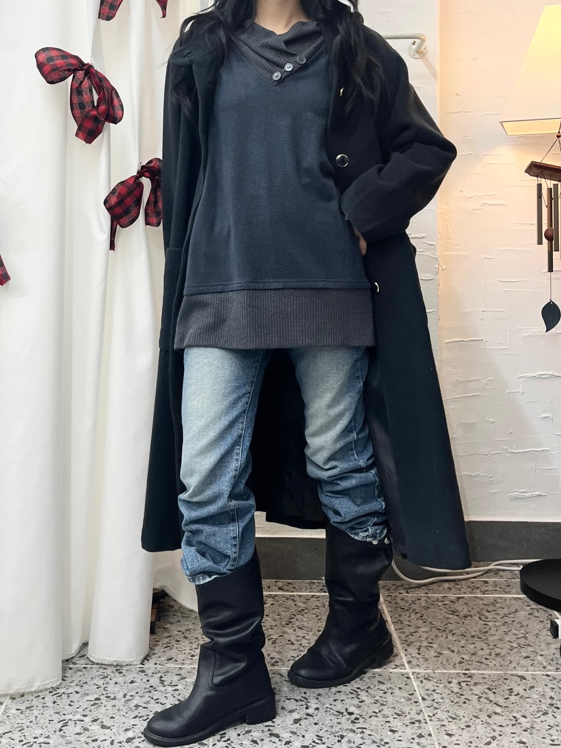 Buttons point knit 상품이미지5