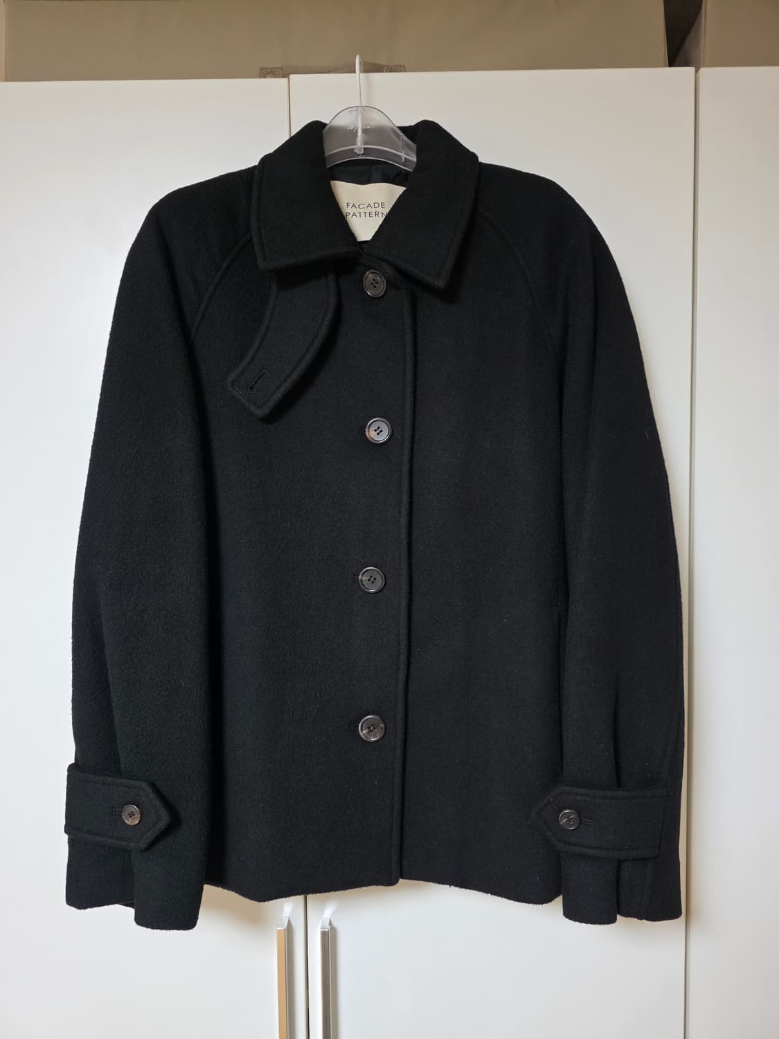 파사드패턴 카멜헤어 하프 코트 상품이미지5