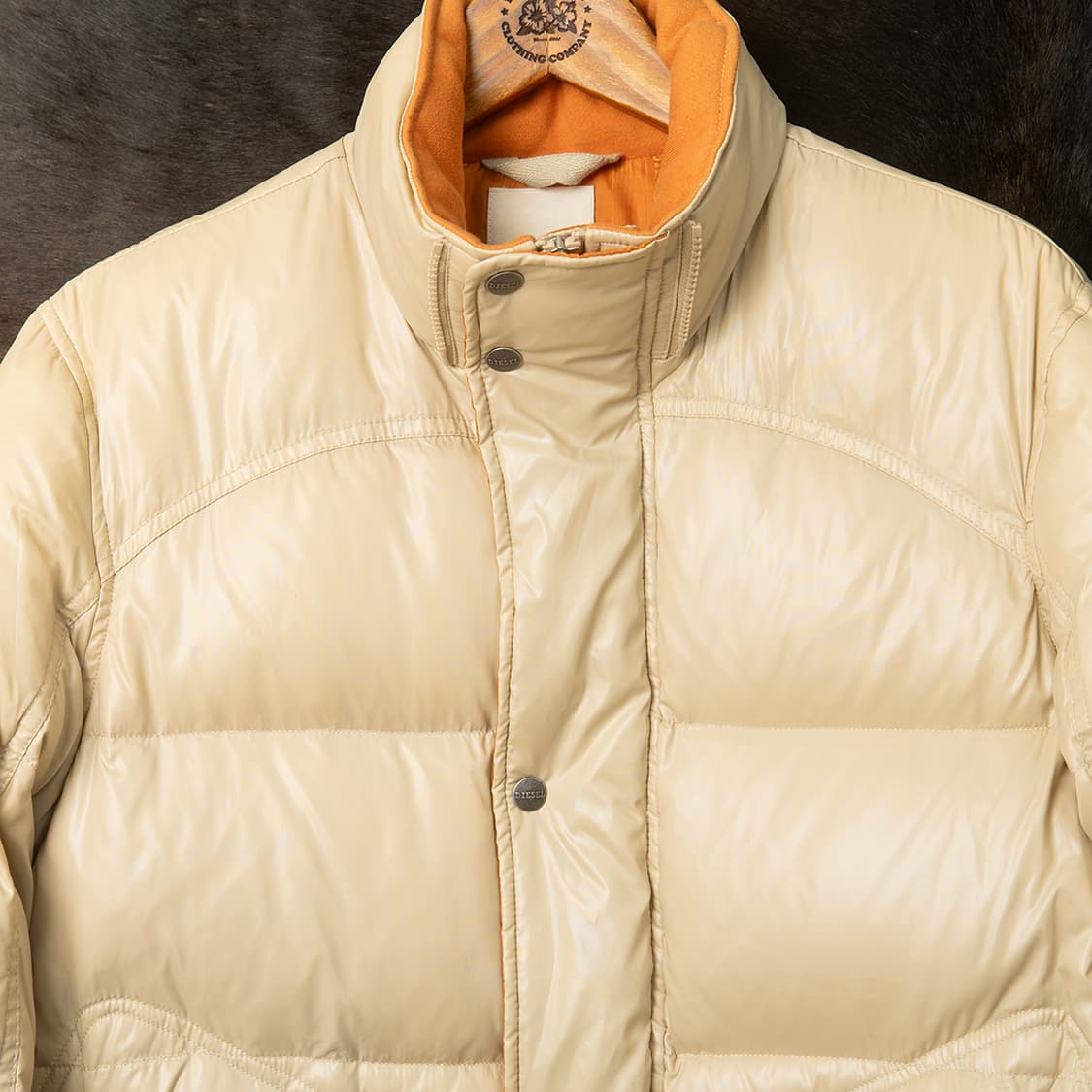 [L] 00s 디젤 덕다운 자켓 베이지 MO-2475  상품이미지2