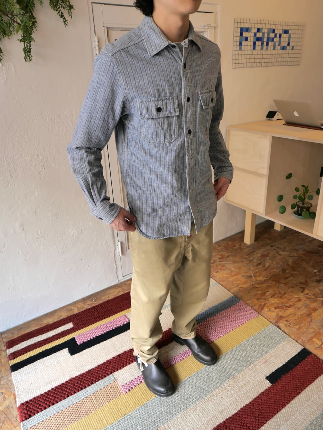 나이젤 카본 스트라이프 셔츠 상품이미지1