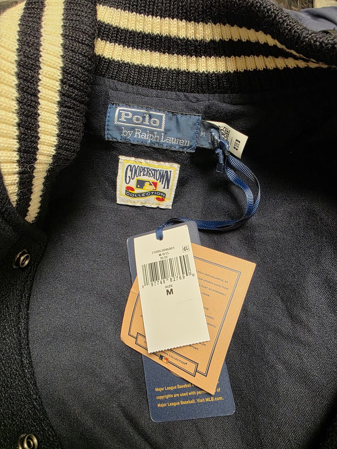 폴로 랄프로렌 양키스 울 바시티 자켓 M 상품이미지3