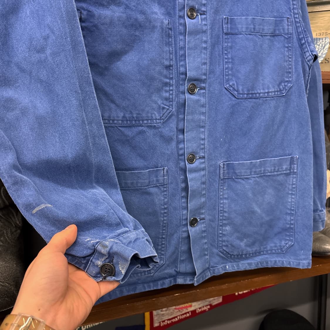 70s-80s 프렌치 워크 자켓 / 빈티지 초어 자켓 워크 웨어 N796 상품이미지4
