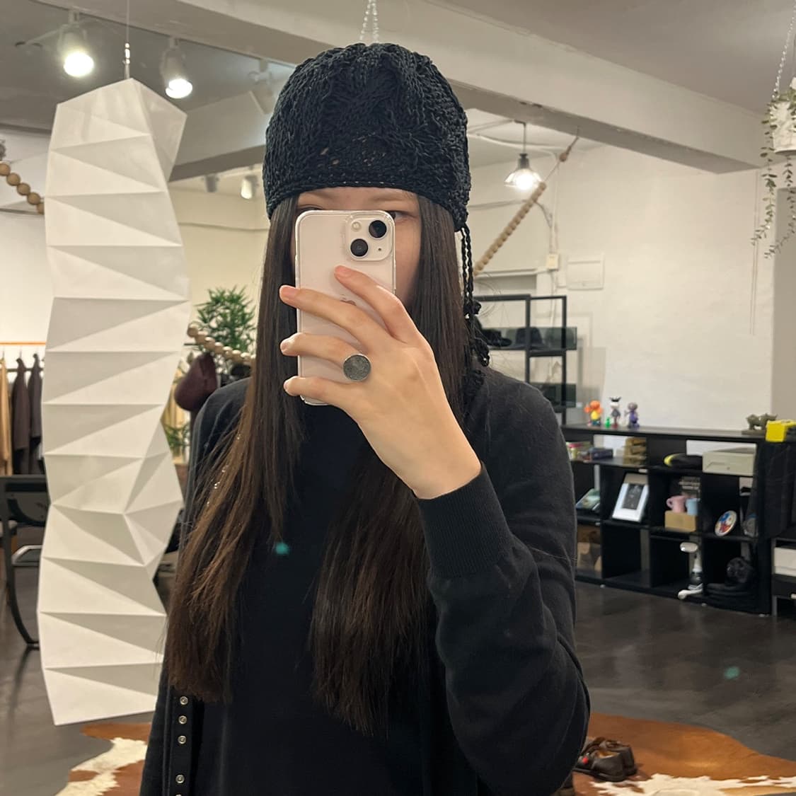 카시라 플로랄 디테일 비니 상품이미지3