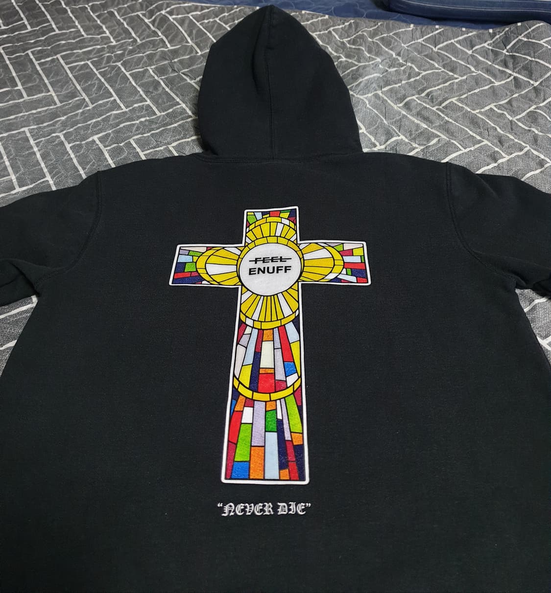 FEEL ENUFF 필이너프 서울시티 혜비 십자가 후드티 (L) 상품이미지2