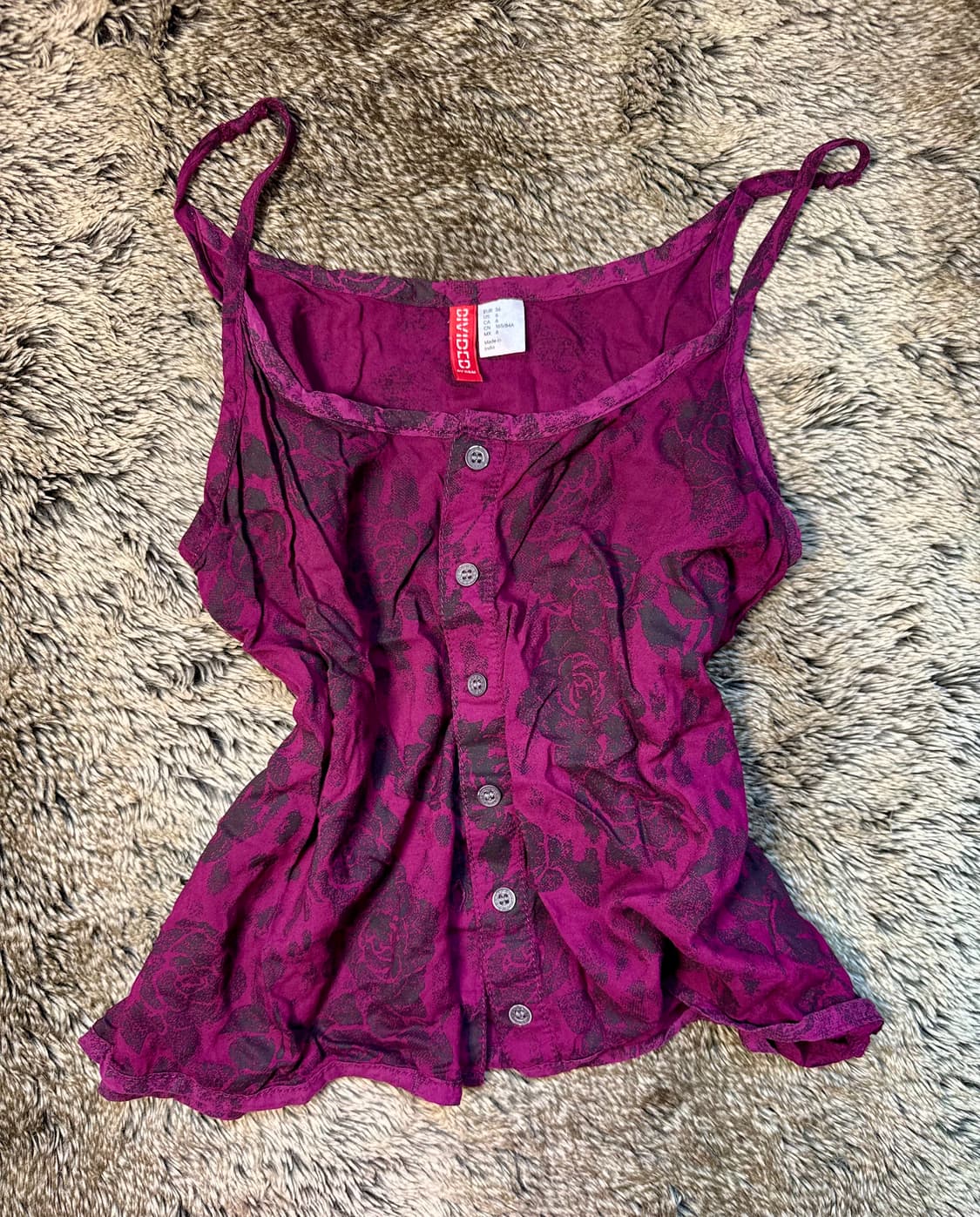 DIVIDED PURPLE TANK TOP 상품이미지1