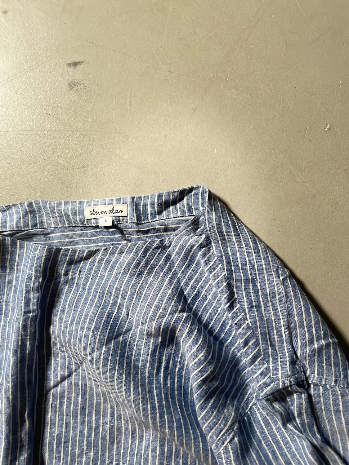 스티븐 알렌 스트라이프 셔츠 티 상품이미지2