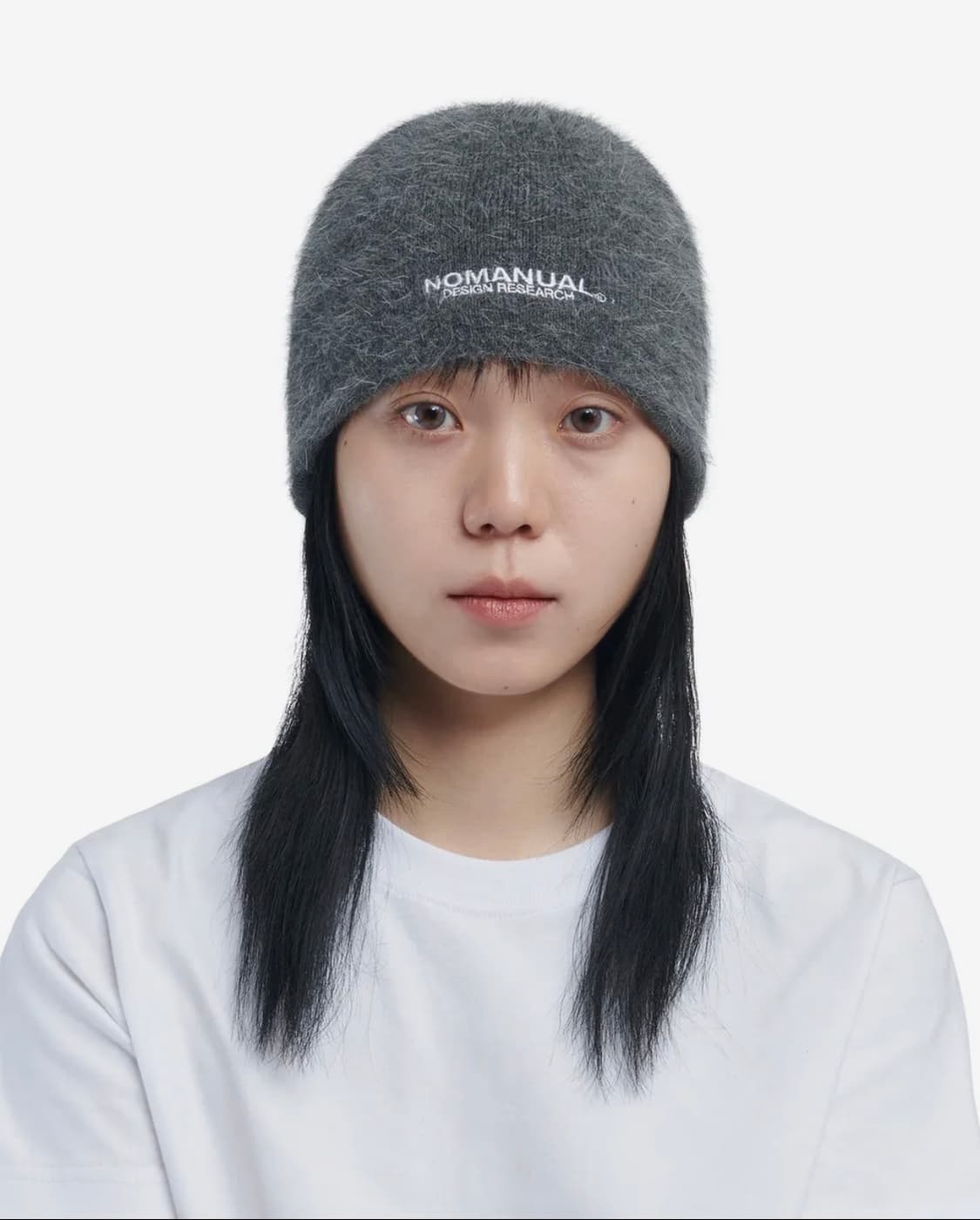 노매뉴얼 NM HAIRY BEANIE - CHARCOAL 상품이미지6