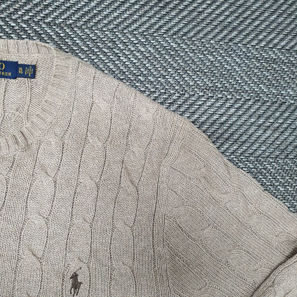 폴로 랄프로렌 케이블 면니트 남자110 상품이미지3