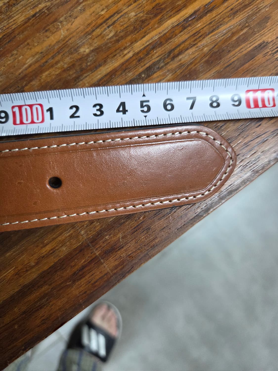 타미힐피거 멀티로고 가죽벨트 대략 108cm 상품이미지5