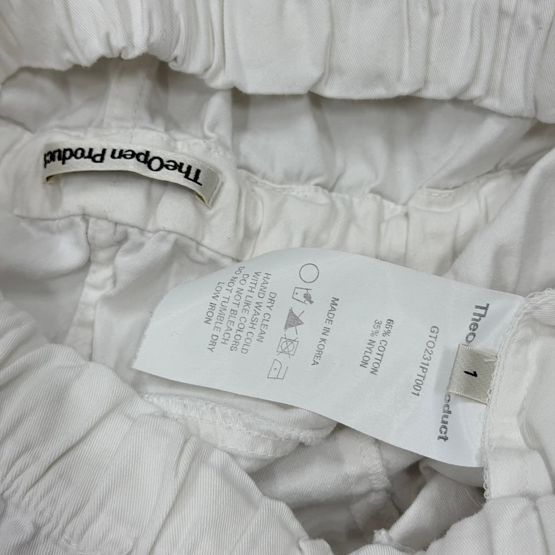 더오픈로덕트 롤드 웨이스트 카고 팬츠 바지 화이트 1 상품이미지7