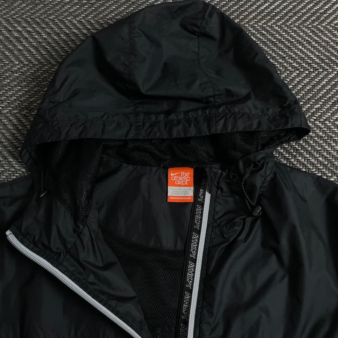 00s 나이키 올드스쿨 스우시 블랙 바람막이y 3867 상품이미지6