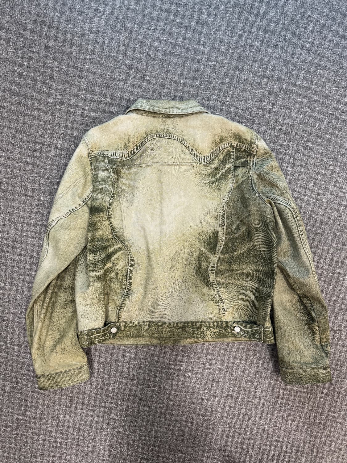 캠퍼랩 스월 프린트 데님 자켓 M  상품이미지7