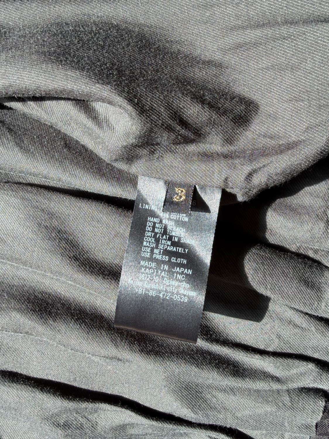 캐피탈 레이온 트윌 본 드리즐러 자켓 블랙 3사이즈 상품이미지4