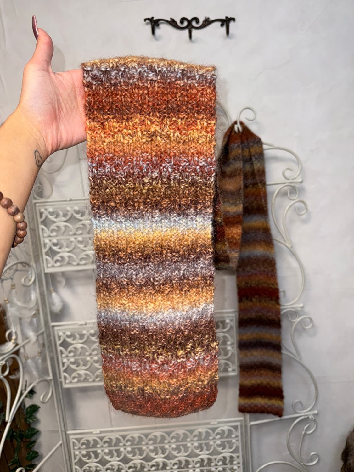 Mixed brown bohemian hippie muffler 상품이미지4