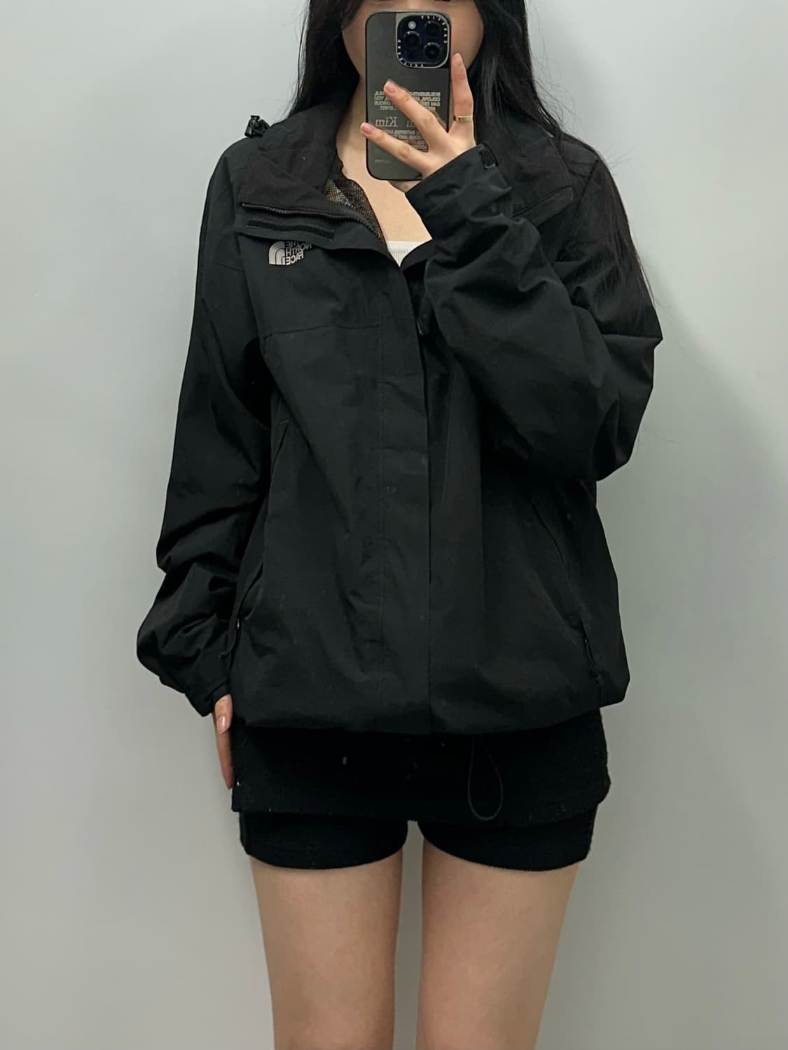 노스페이스 자수로고 블랙 하이벤트 바람막이 상품이미지1