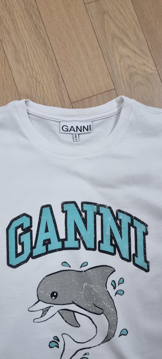 GANNI 가니 돌핀 화이트 반팔 M _ 여성 상품이미지9