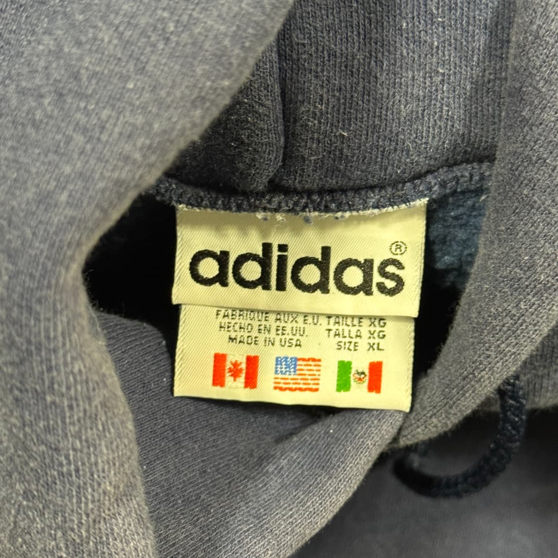 빈티지 90s 아디다스 트레포일 후드티 상품이미지5