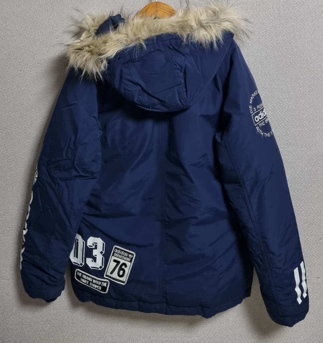 S ) 아디다스 네이비 덕다운 오리털 패딩 상품이미지2