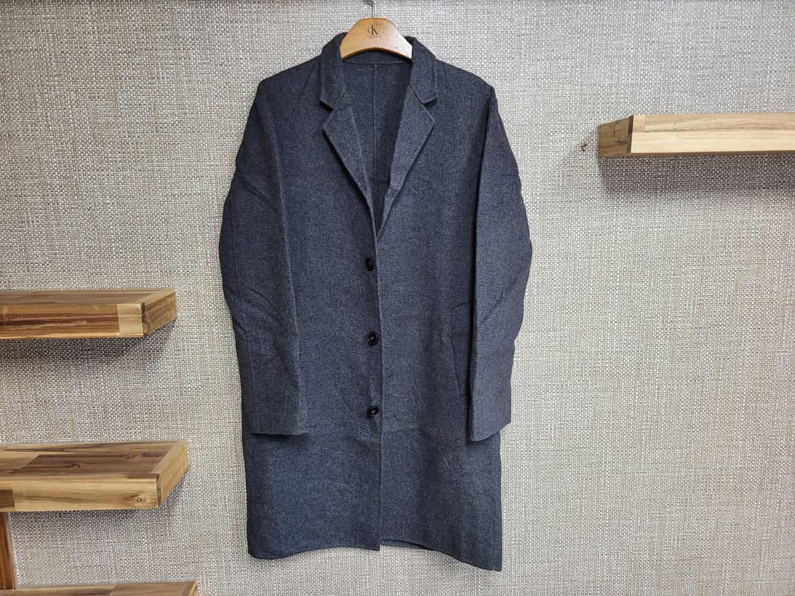 M 100사이즈 플랙 울 코트 상품이미지1