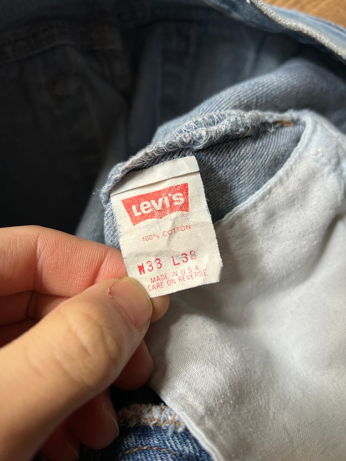 [33]80's 리바이스 501XX USA Made 데님 팬츠 S24 상품이미지8