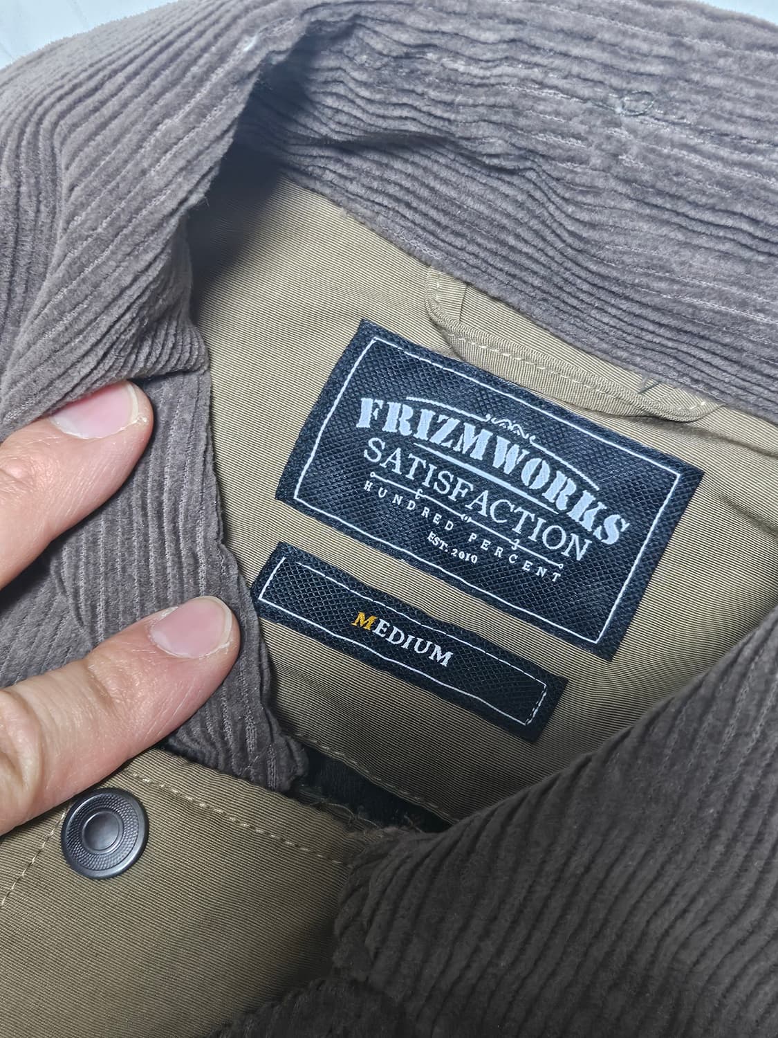 프리즘웍스 헤링턴 헌팅 자켓 브라운 M 상품이미지3