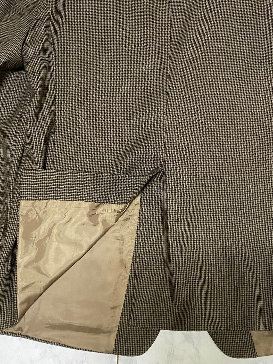 랄프로렌 헤링본 체크 브라운 블레이져 자켓 110 상품이미지6