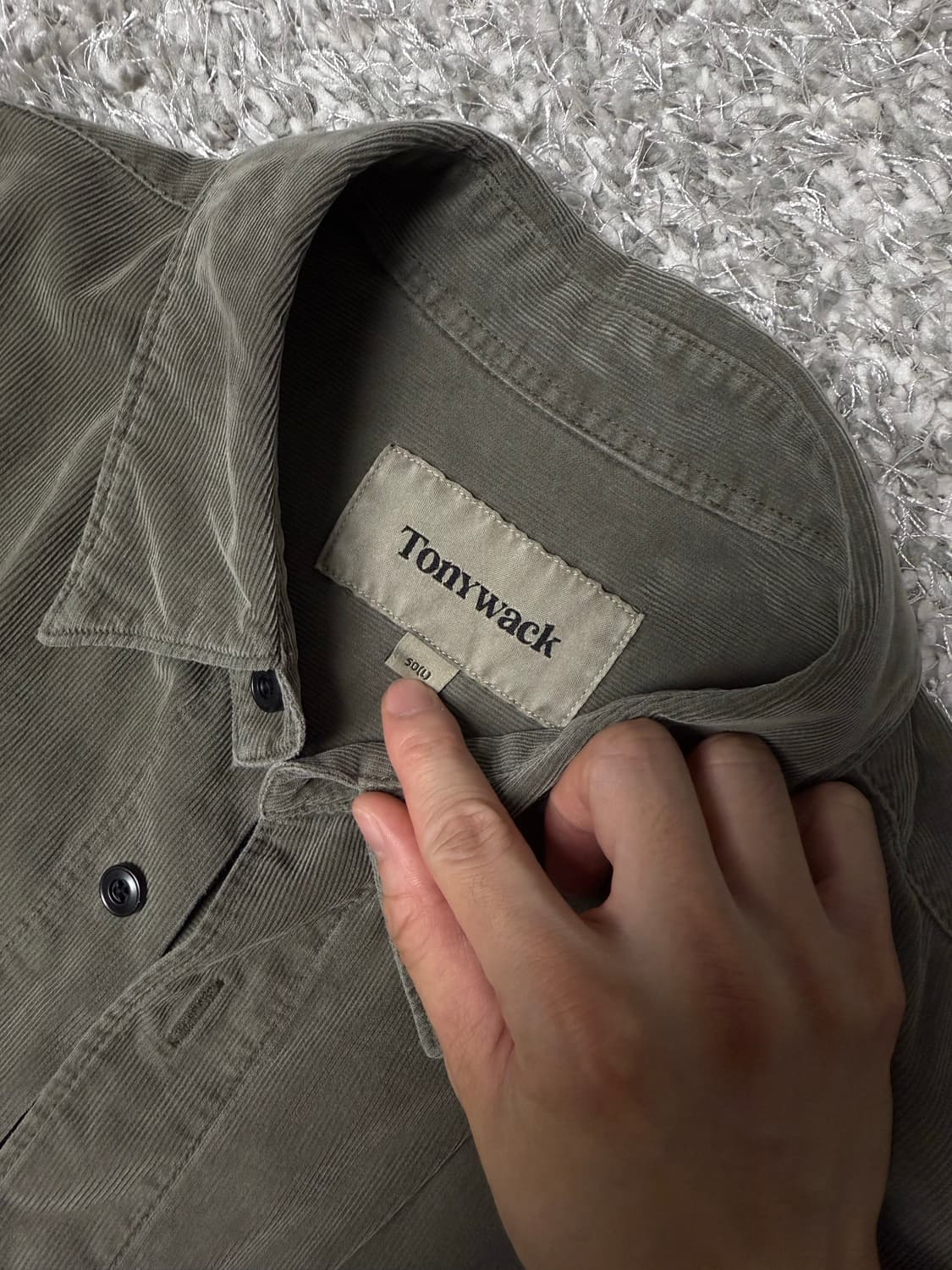토니웩 Garment-Dyed Coduroy Officer Shirt 상품이미지2