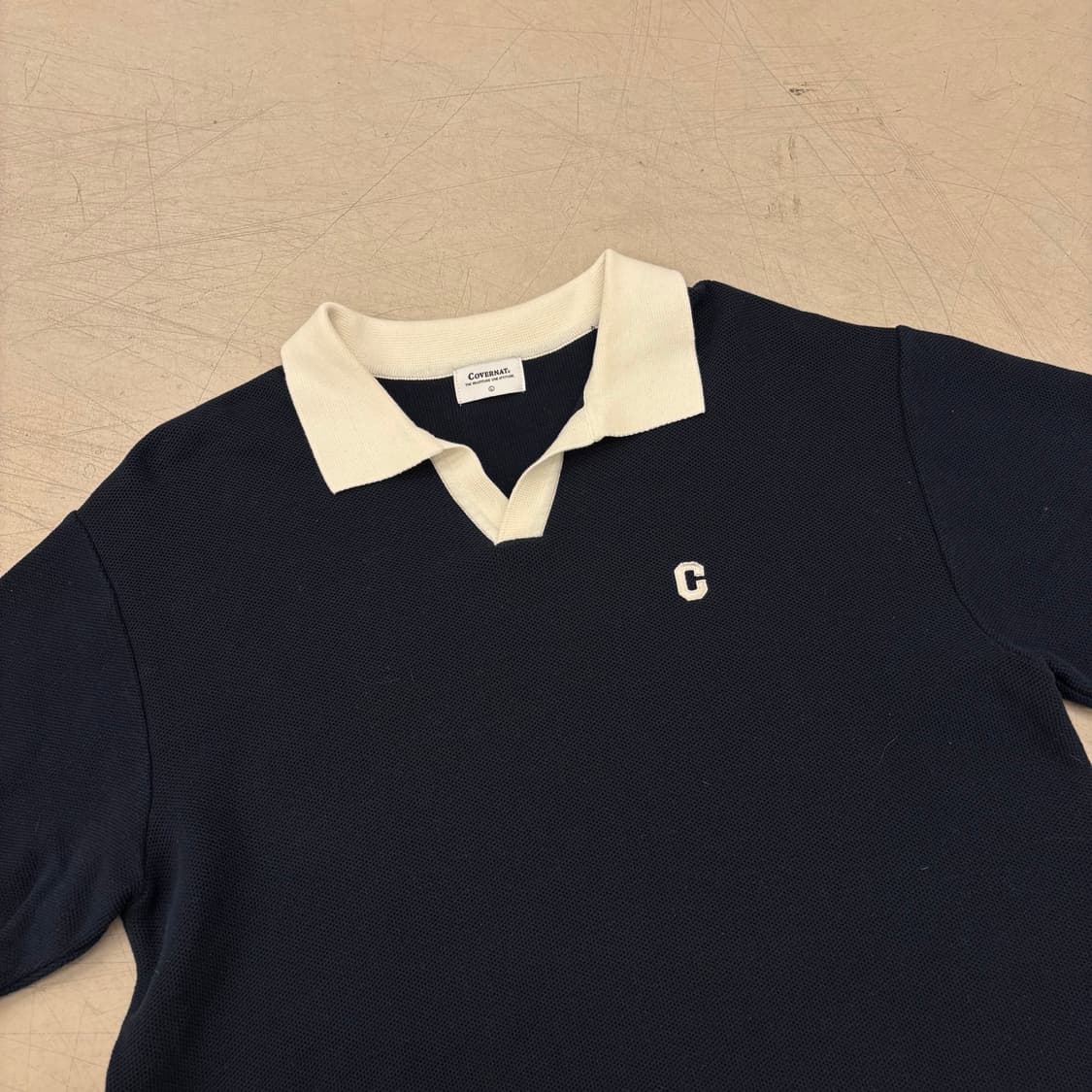 커버낫 투톤 스몰로고 카라티 상품이미지2