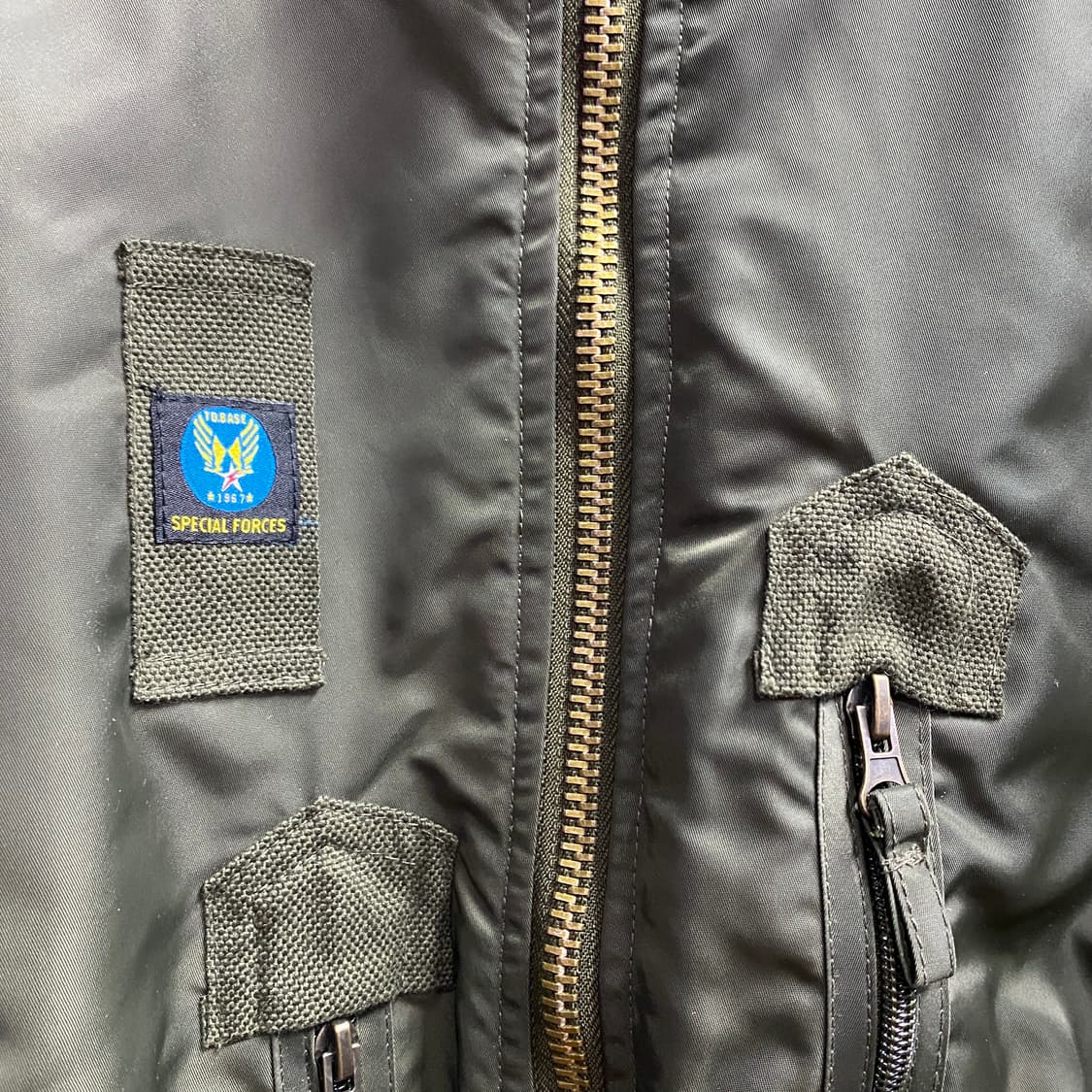 빈티지 MA-1 카키 국군 항공점퍼 B4032 상품이미지3