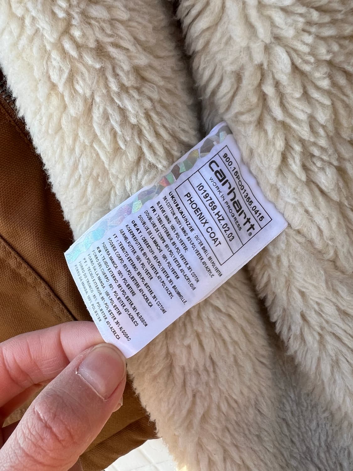 칼하트 피닉스 양털 초어자켓 L 상품이미지7