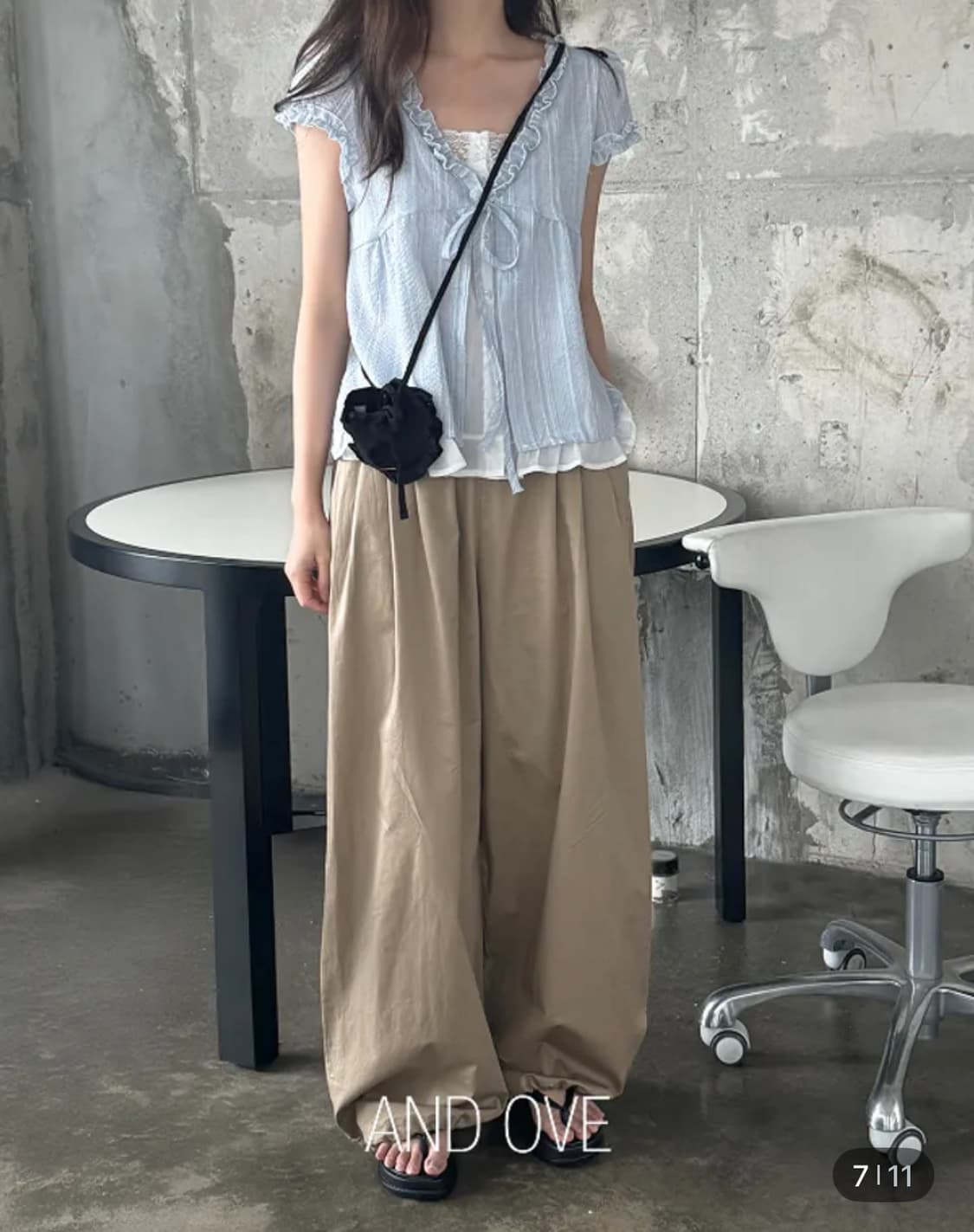 앤드오브 웬디 프릴 리본 블라우스 상품이미지2