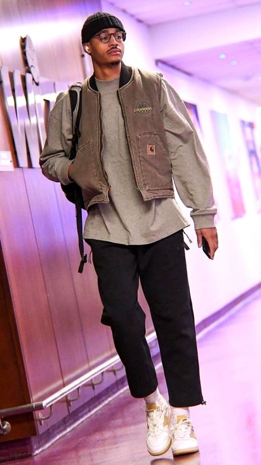 빈티지 칼하트 퀄팅 베스트 체스트넛 상품이미지1