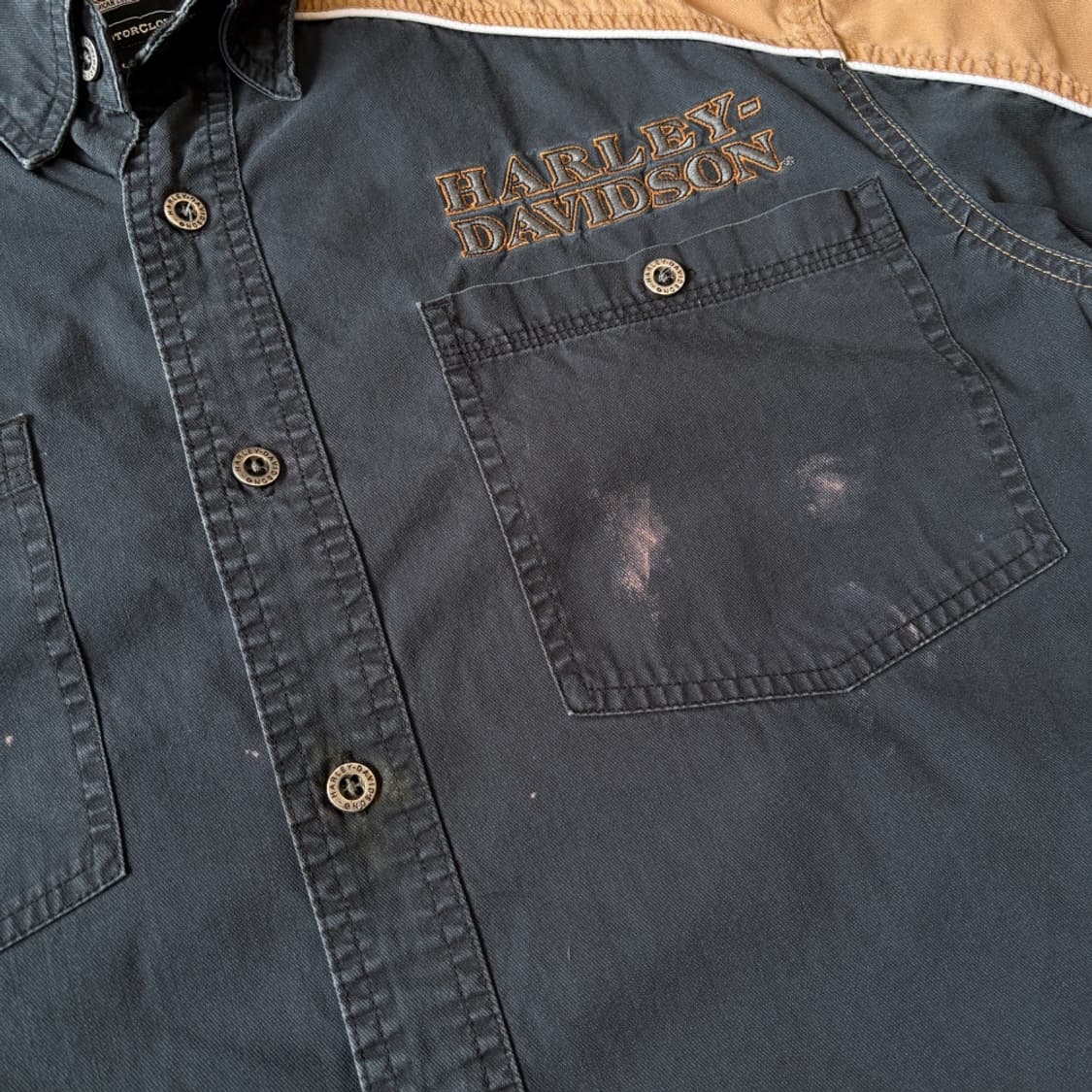 할리데이비슨 정품 블랙 반팔 셔츠 상품이미지5