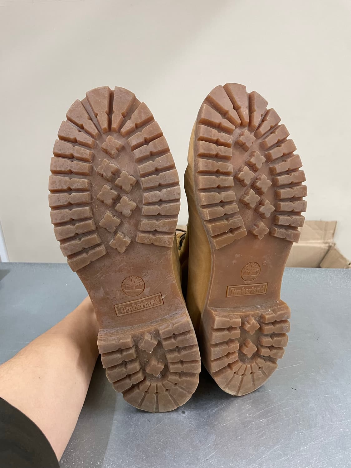 팀버랜드 레더 텍스타일 롤 탑 부츠 US11 (gr-4038) 상품이미지5