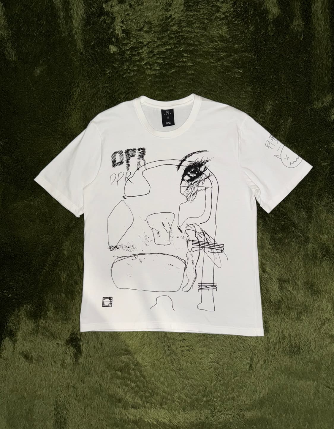 [L] IISE X DPR 이세 디피알 콜라보 티셔츠 화이트 상품이미지1